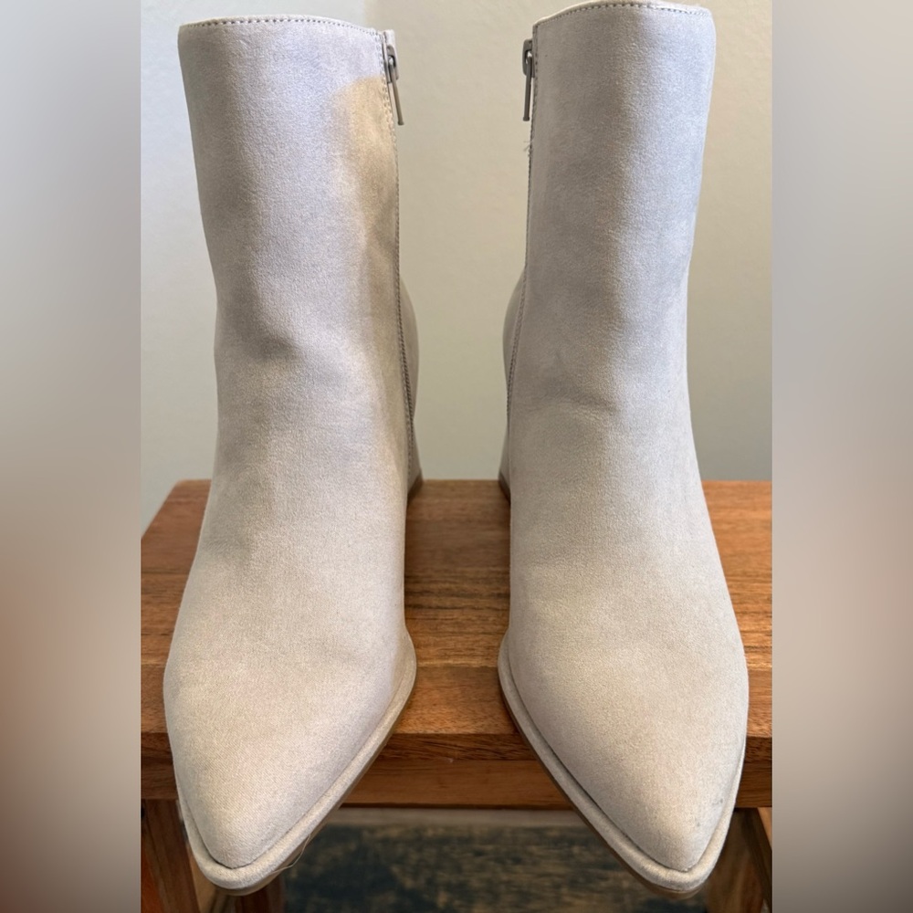 Sonoma Goods For Life Cream Suede Ankle Boots